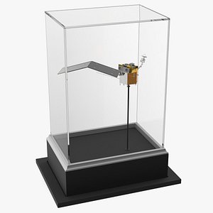 Satellite Model in Glass Case 3D model