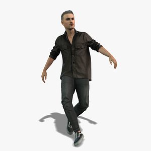 3D Modern Male 3D Character Model model