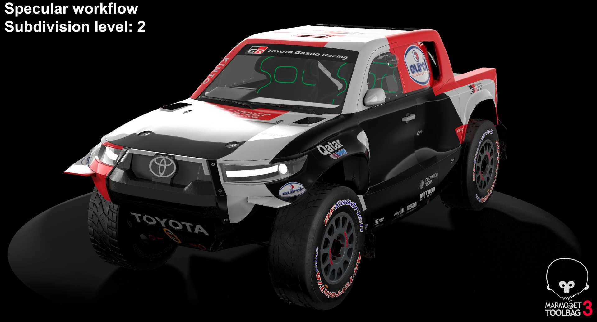 Toyota Hilux Dakar Rally Toyota Gazoo Racing model https://p.turbosquid.com/ts-thumb/e2/c8gRBZ/PM/screenshot007/png/1672568277/1920x1080/fit_q87/dd81c3f8ea88ba4d64c9221408d5ea64460bd1d0/screenshot007.jpg