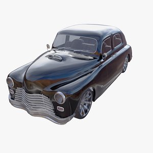 3d model real time generic retro car
