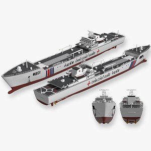 China Coast Guard Jingyi 01 Hospital Ship 3D