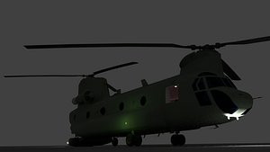 ch-47 helicopter 3D model