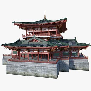 chinese palace 3d max