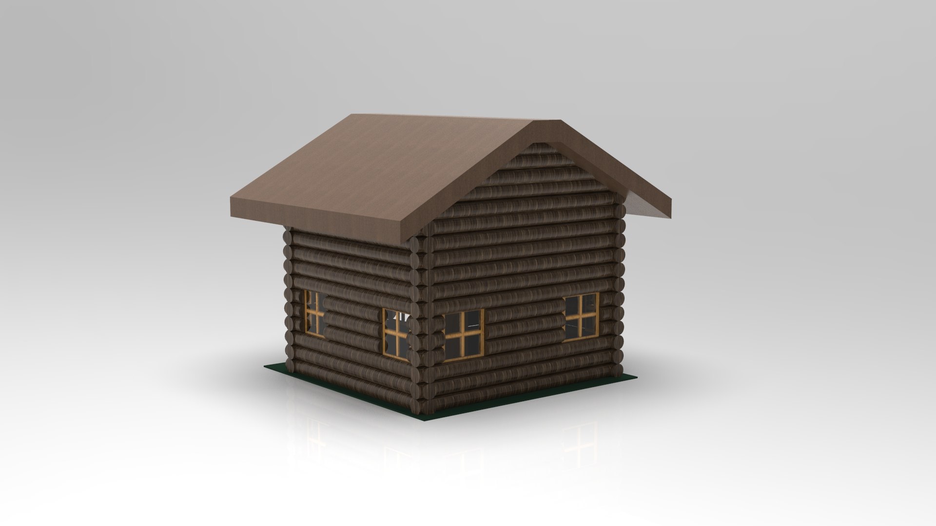 Private Log House 3D Model - TurboSquid 1408137