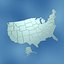 3d usa states model