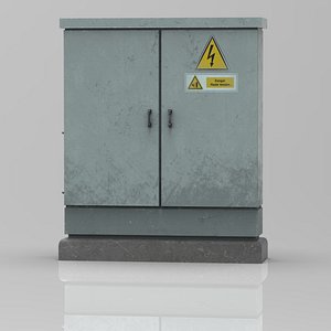Electrical Cabinet Transformer Low-poly 3D model