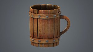 beer glass cup wood stein