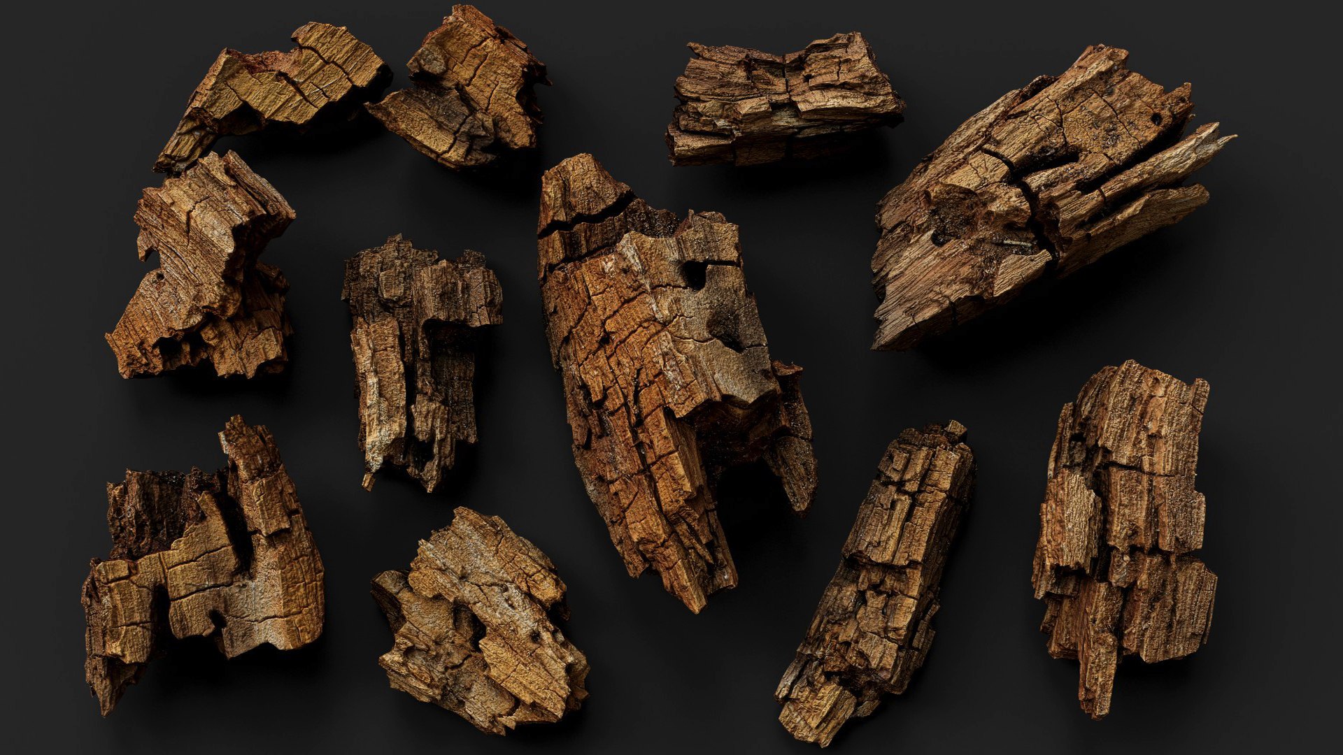 Wood Debris Dry Chunks Detail PBR Photogrammetry 3D - TurboSquid 2446863