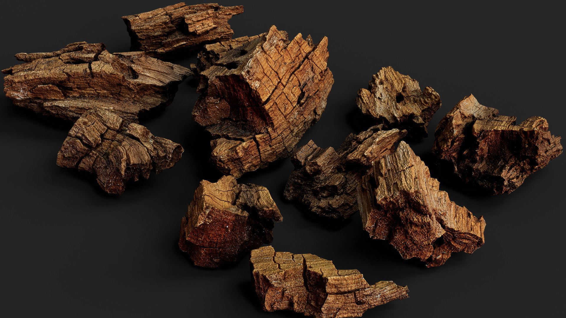 Wood Debris Dry Chunks Detail PBR Photogrammetry 3D - TurboSquid 2446863