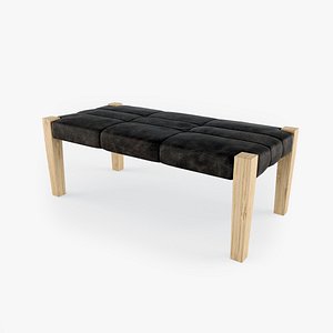 Leather Bench Stool