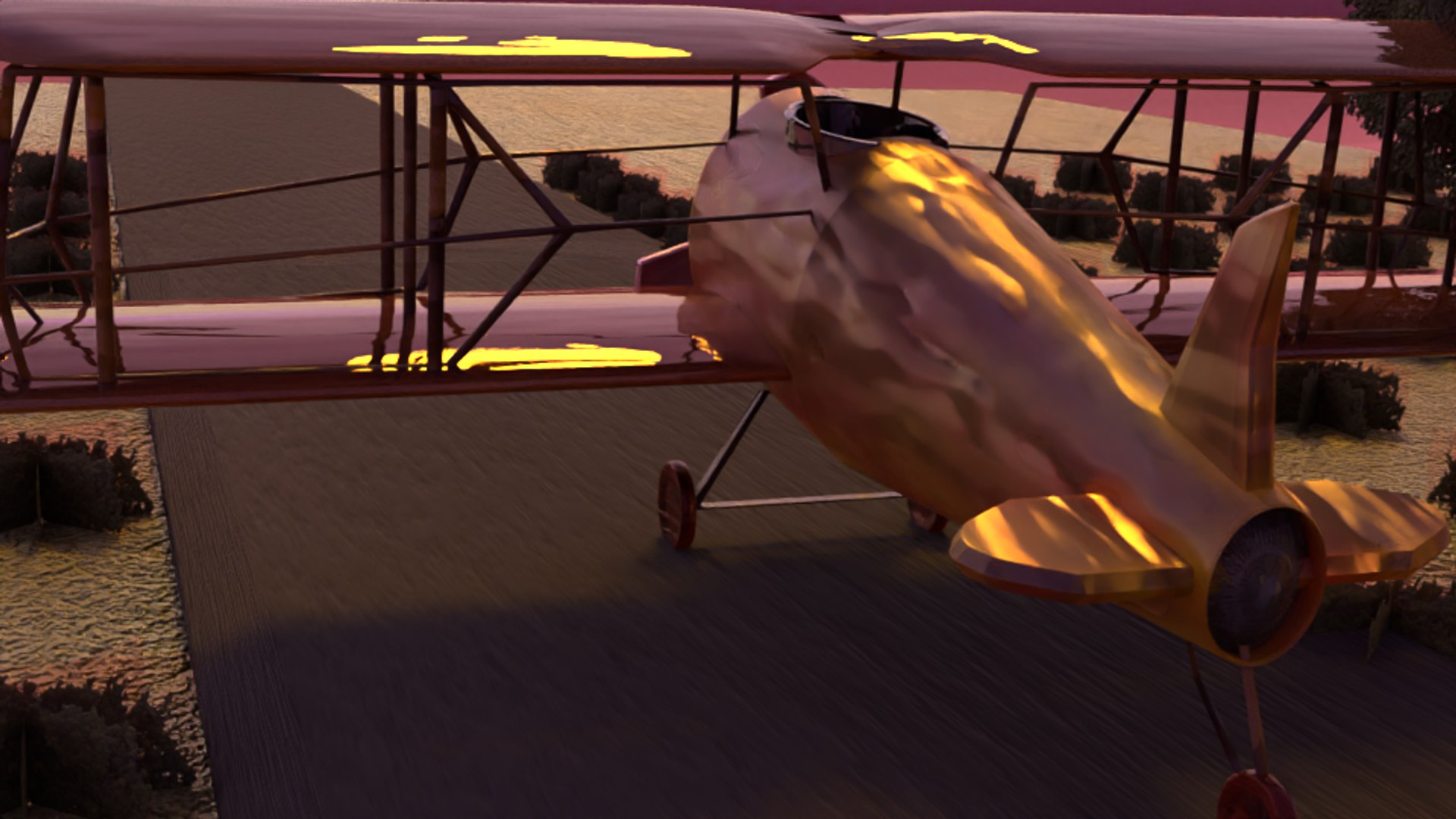 3D Low Poly 90s Plane Model - TurboSquid 2117798