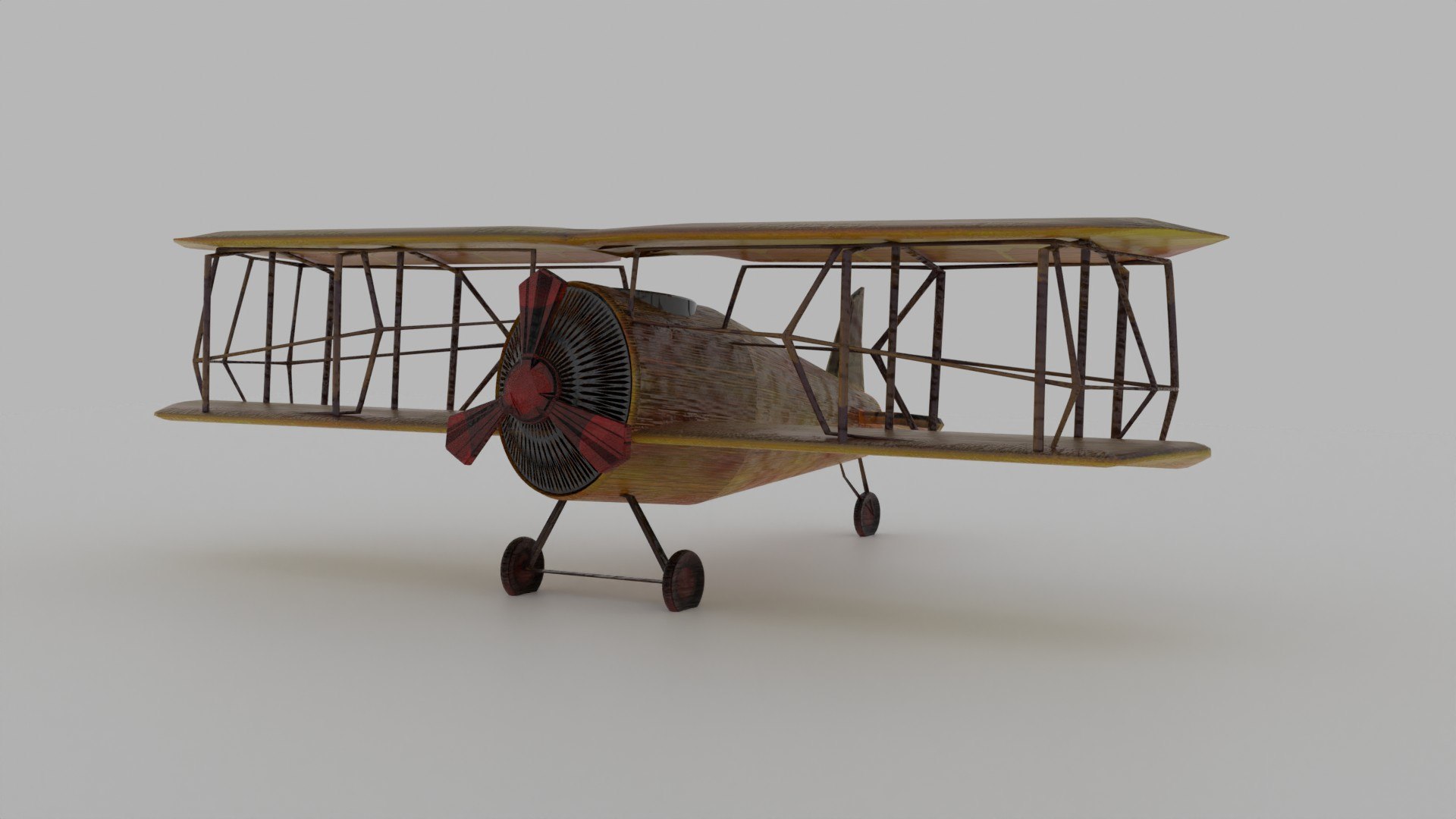 3D Low Poly 90s Plane Model - TurboSquid 2117798