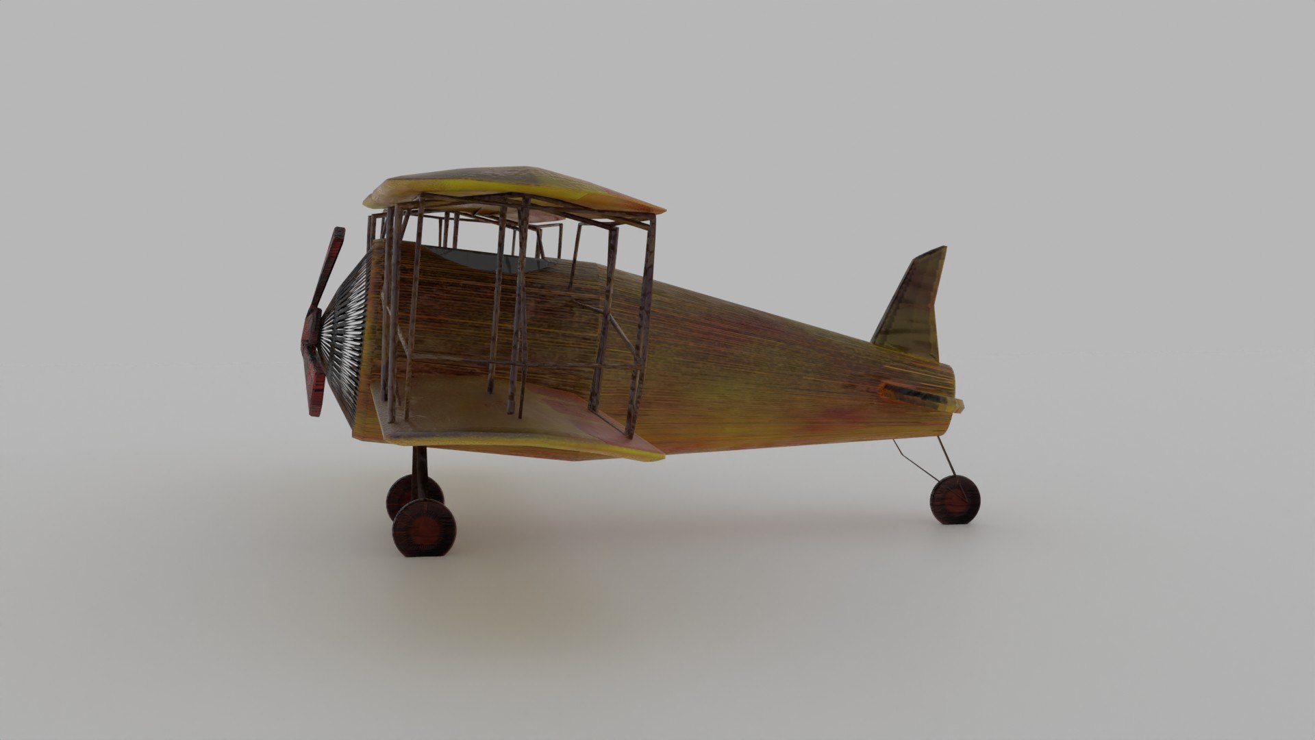 3D Low Poly 90s Plane Model - TurboSquid 2117798