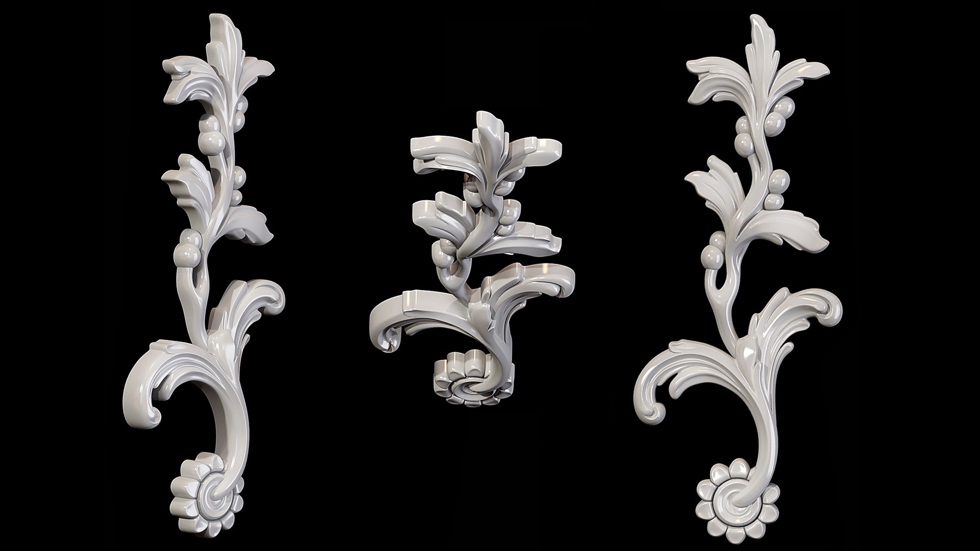 Classic Carved 084 3D Model - TurboSquid 1759060