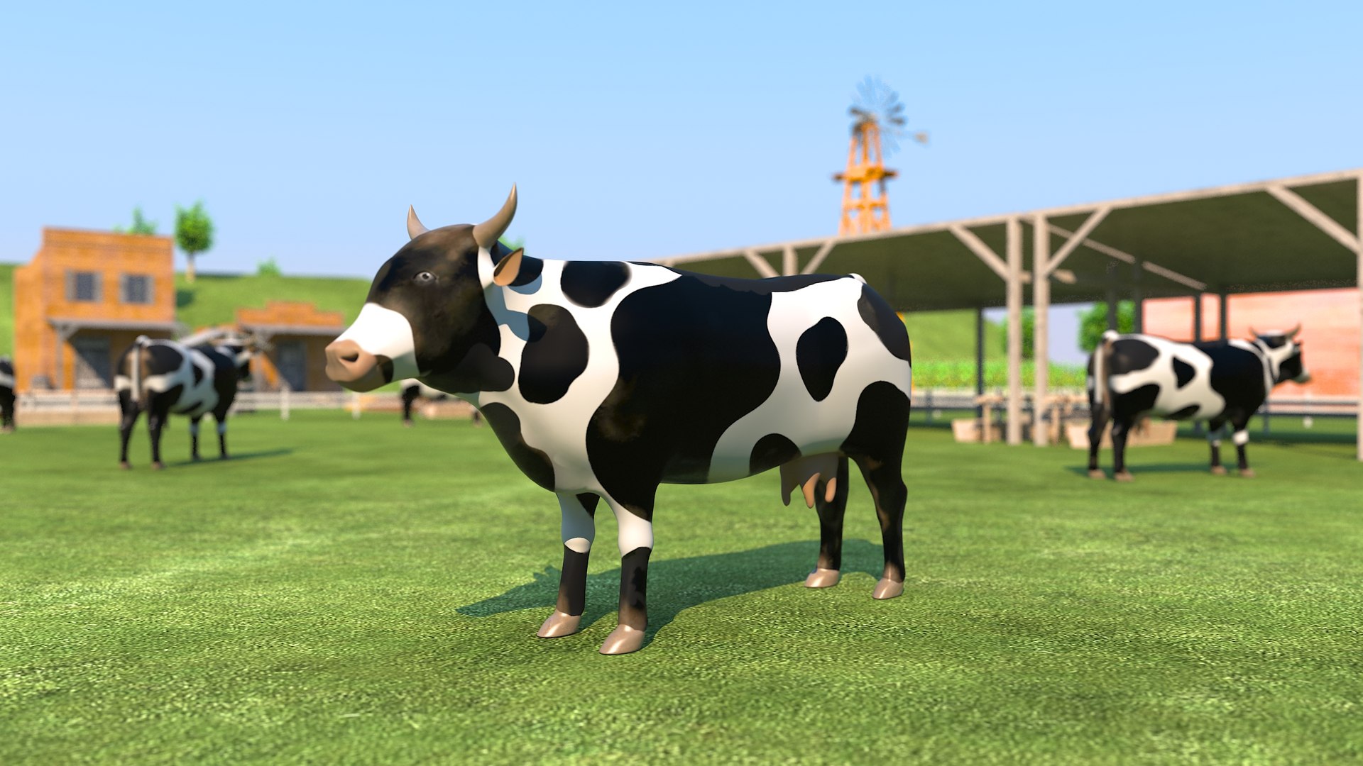 3D Full Farm Scene model - TurboSquid 1954115