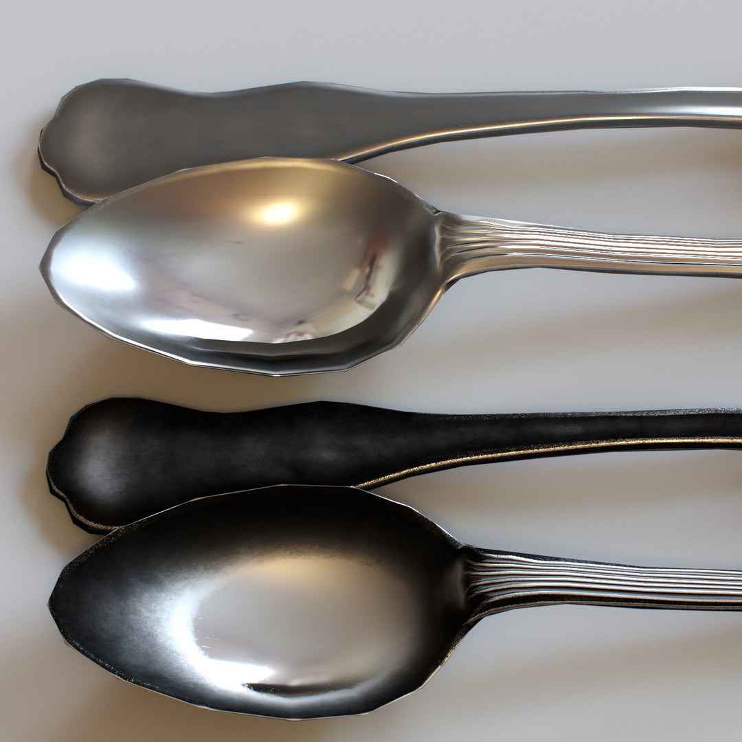 3D Model Spoons Corona Iron - TurboSquid 1372204