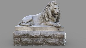 3d model lion