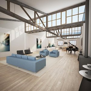 Loft Style Living Room 2