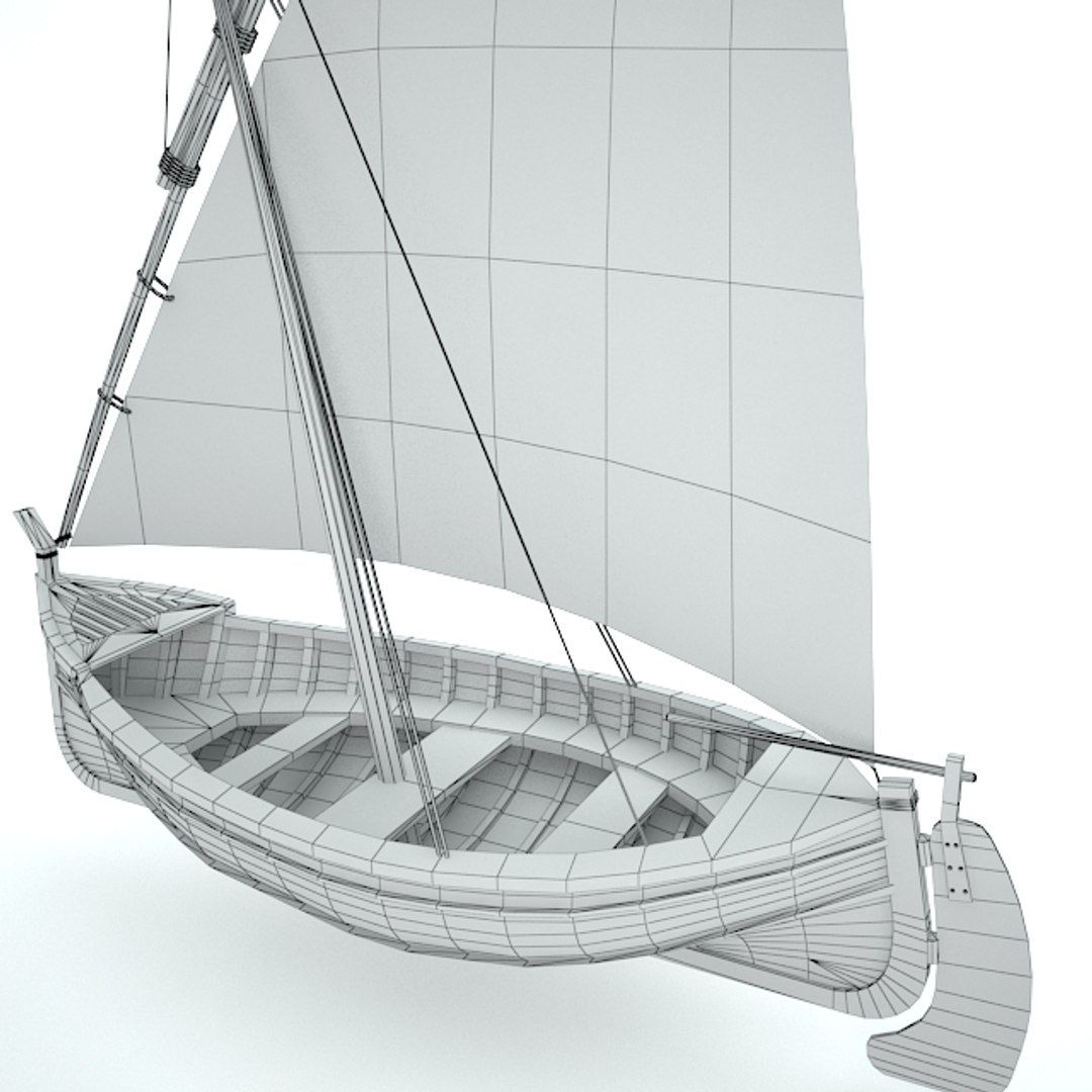 Free 3D Wireframe Boat - TurboSquid 1246348