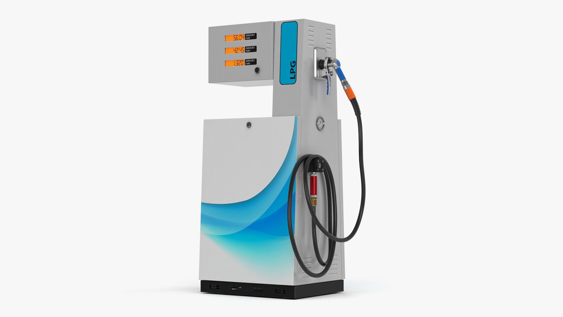 LPG Dispenser h1400mm 3D model preview