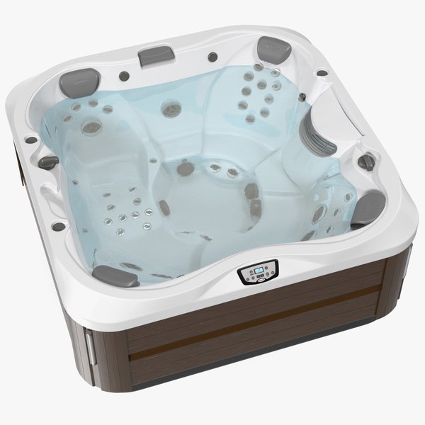 3D Jacuzzi J 335 Hot Tub Brown with Water TurboSquid 1728131