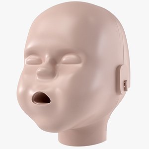 baby cpr dummy head 3D