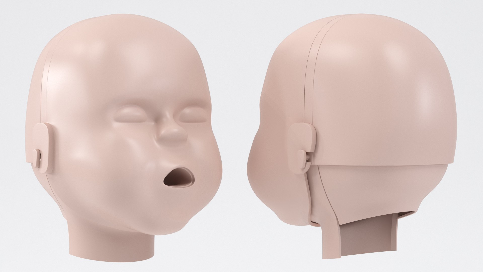 Baby CPR Dummy Head 3D model preview