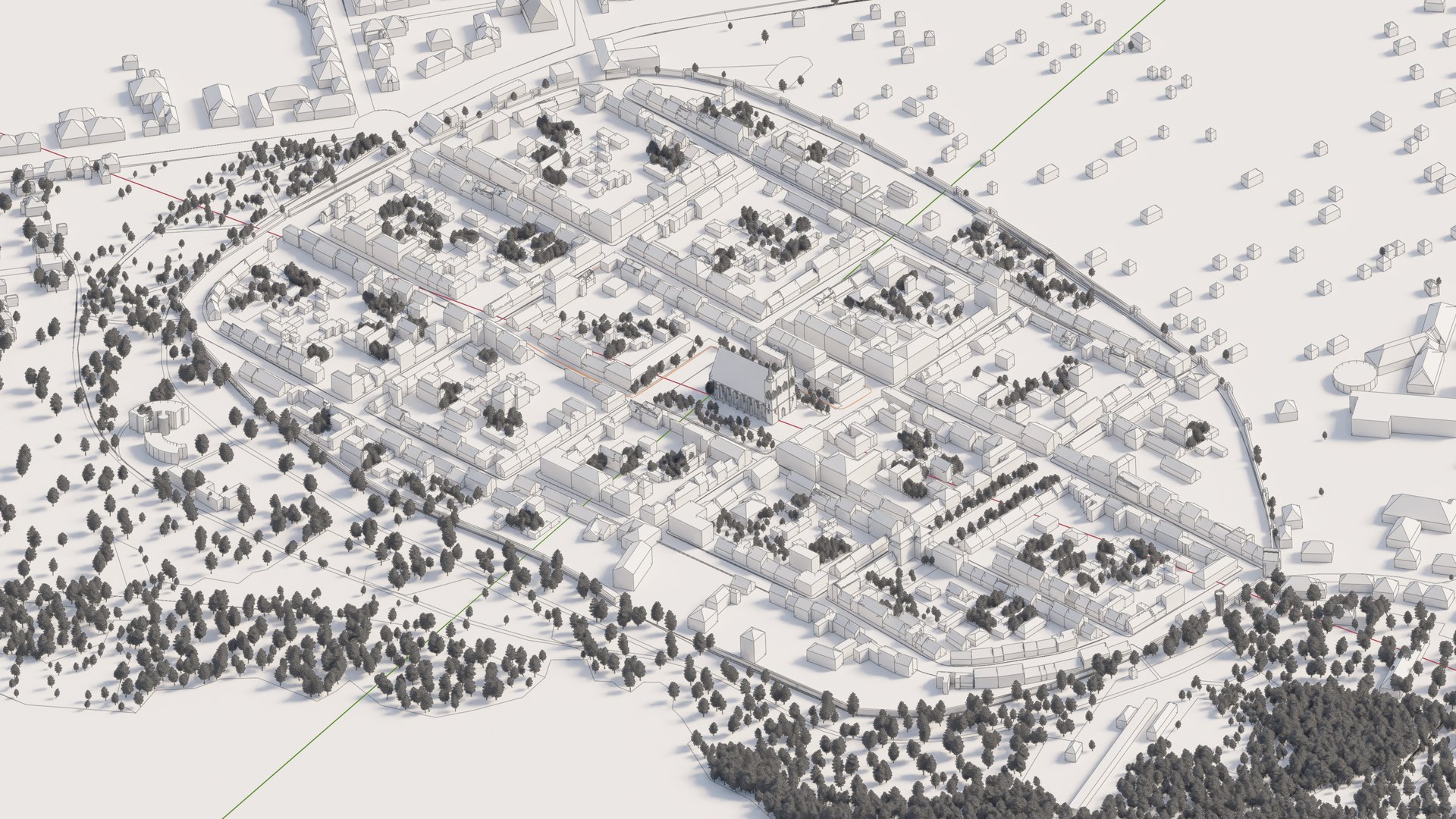 Medieval Town Gransee Model - TurboSquid 1980918