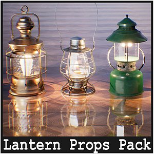 Ultimate Lanterns Pack  13  Assets 3D model
