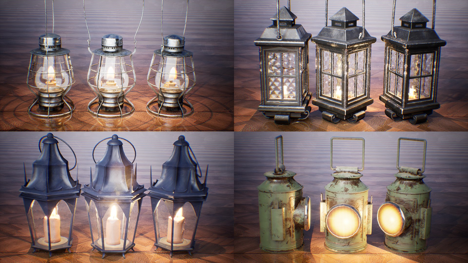 Ultimate Lanterns Pack 13 Assets 3d Model Turbosquid 1984319 