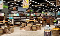 Supermarket Grocery Store Interior