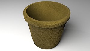 3D flowerpot 3 model
