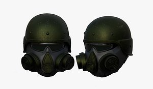3D model helmet helm