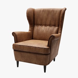 3D strandmon wing chair ikea