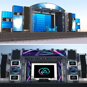 3D Outdoor Stages Collection 5