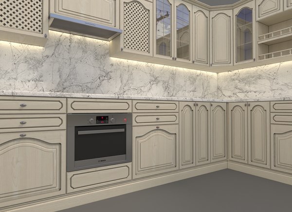 Kitchen europe 3D model - TurboSquid 1658571