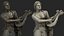3D Lyre Player Antique model