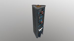 Cyberpunk City - Building 45 -2023 Skyscrape 3D model
