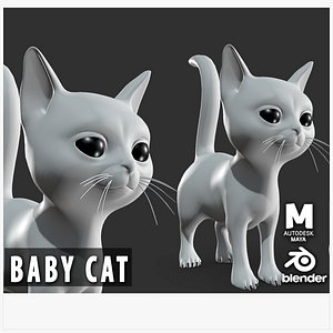 Baby Cat 3D model