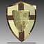 3d model medieval shield