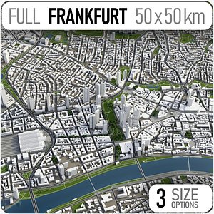 3D frankfurt germany area