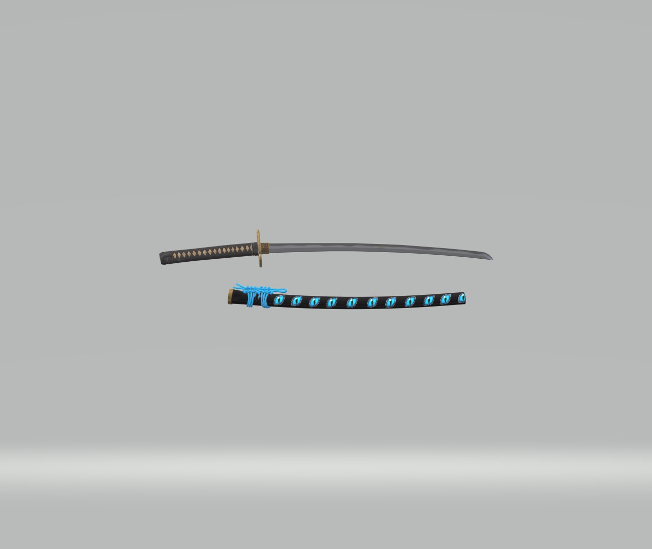 Katana 3D https://p.turbosquid.com/ts-thumb/e4/1qrPAy/49/katana/png/1694826909/1920x1080/fit_q87/24d0464fb76d46a81768182fe33a10fe19c494f8/katana.jpg