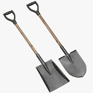 3D spade shovel