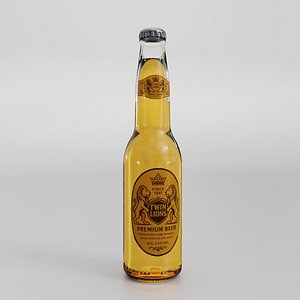Beer Bottle Twin Lions Brand