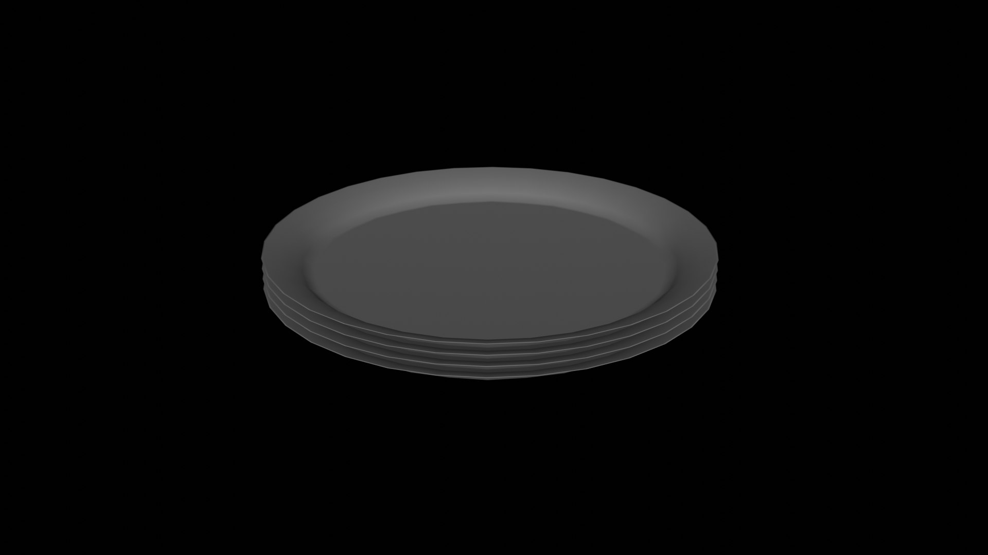 Stack plates 3D model - TurboSquid 1482445