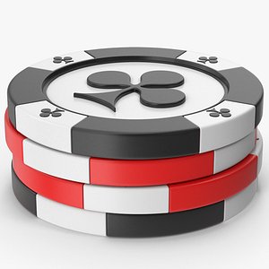 3D Stacked Casino Chips