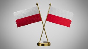 3D Table  Flag  of Poland