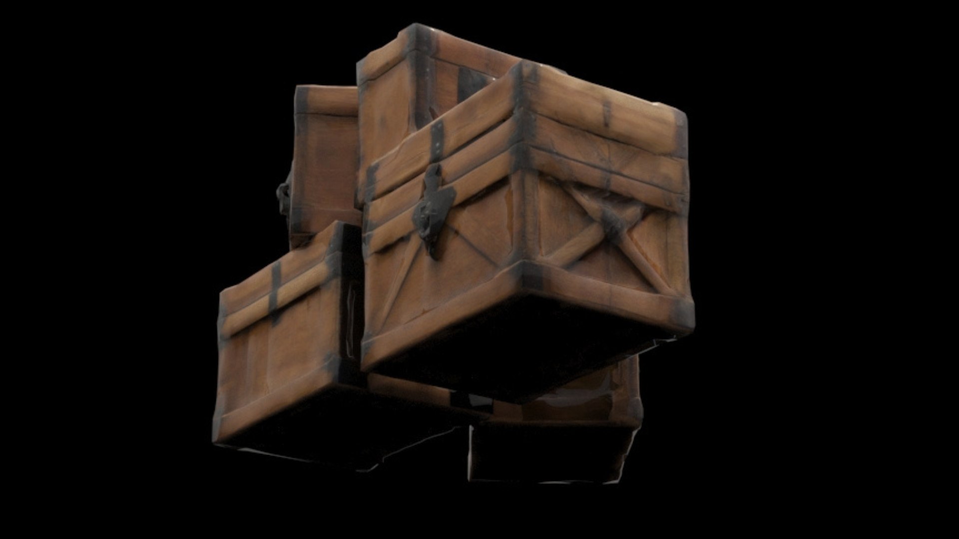 Medieval Boxes 3D Model - TurboSquid 2387559