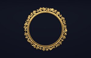 Frame mirror 3D model 09