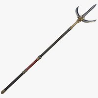 Fantasy Spear RPG Yari Naginata Nihonto Spetum Spear Polearm Pike Partisan Poleaxe Japanese